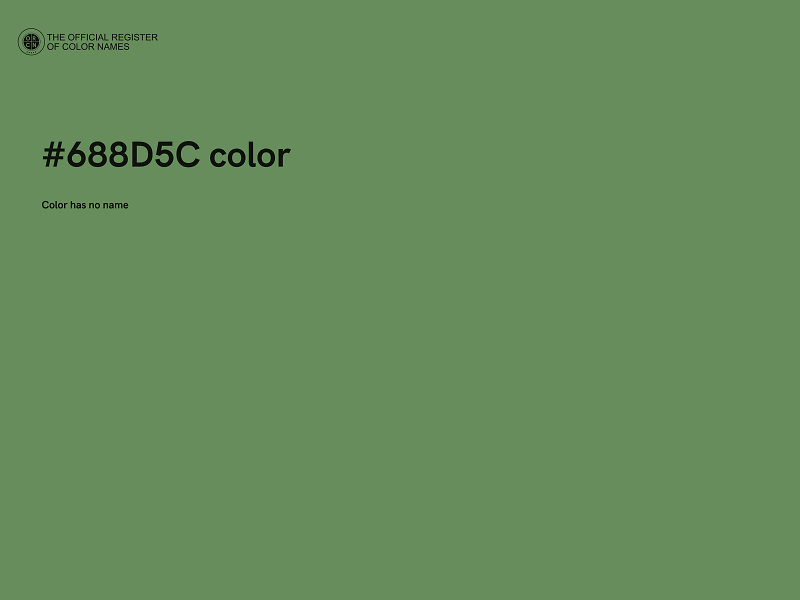 #688D5C color image