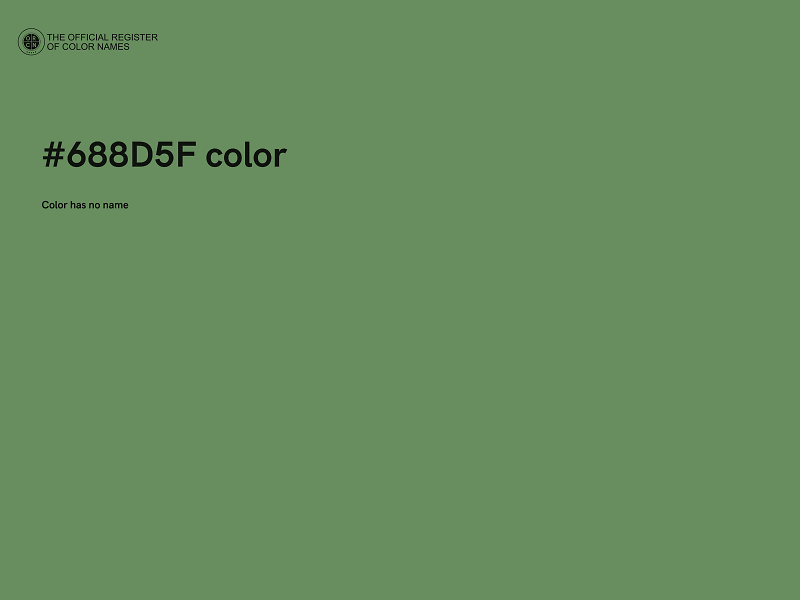 #688D5F color image