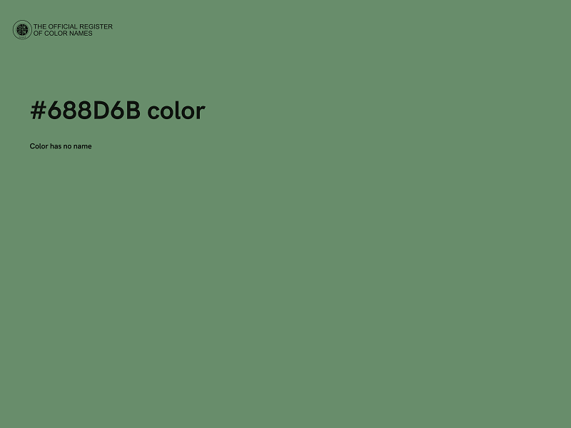 #688D6B color image