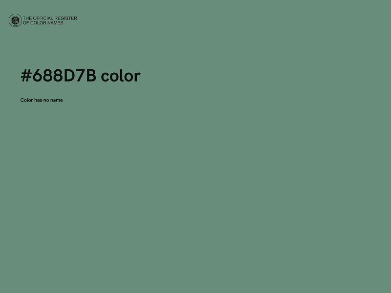 #688D7B color image