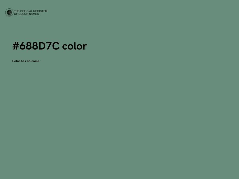 #688D7C color image