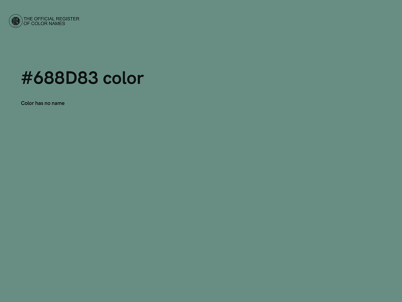 #688D83 color image