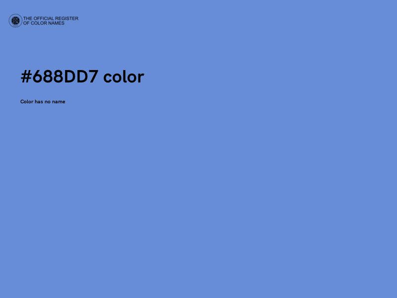 #688DD7 color image