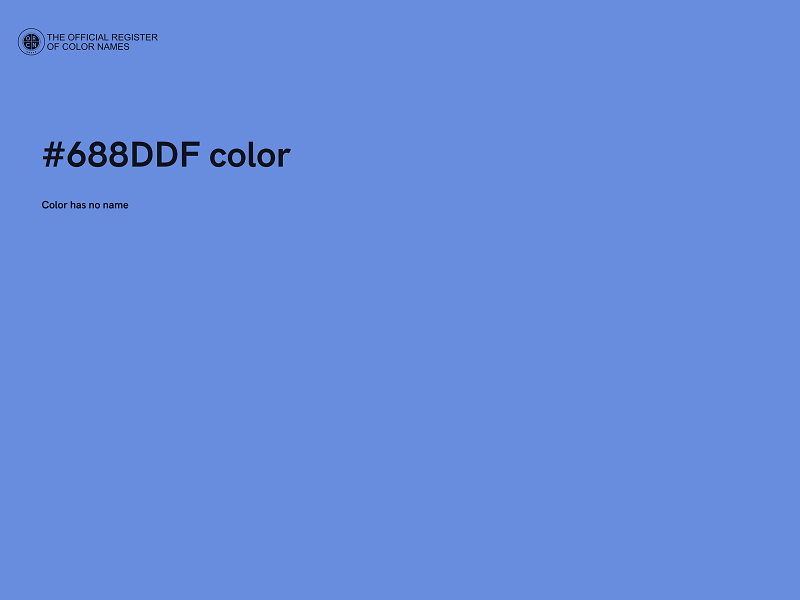 #688DDF color image