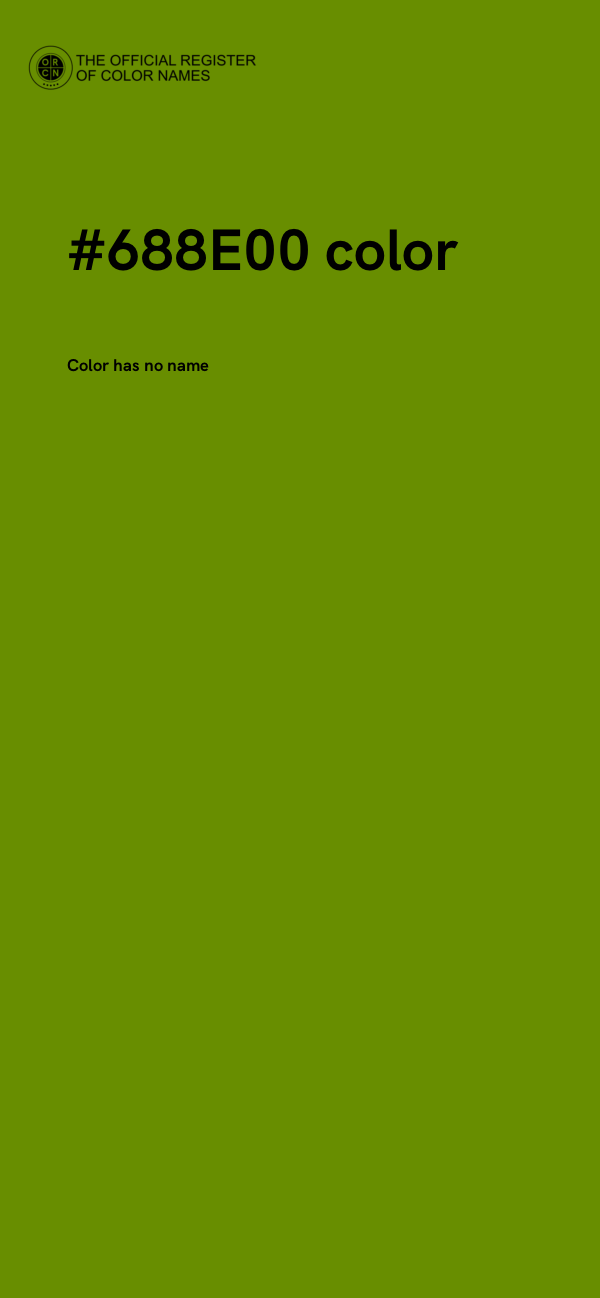 #688E00 color image