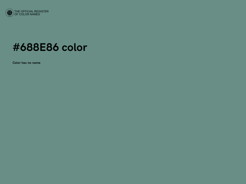 #688E86 color image