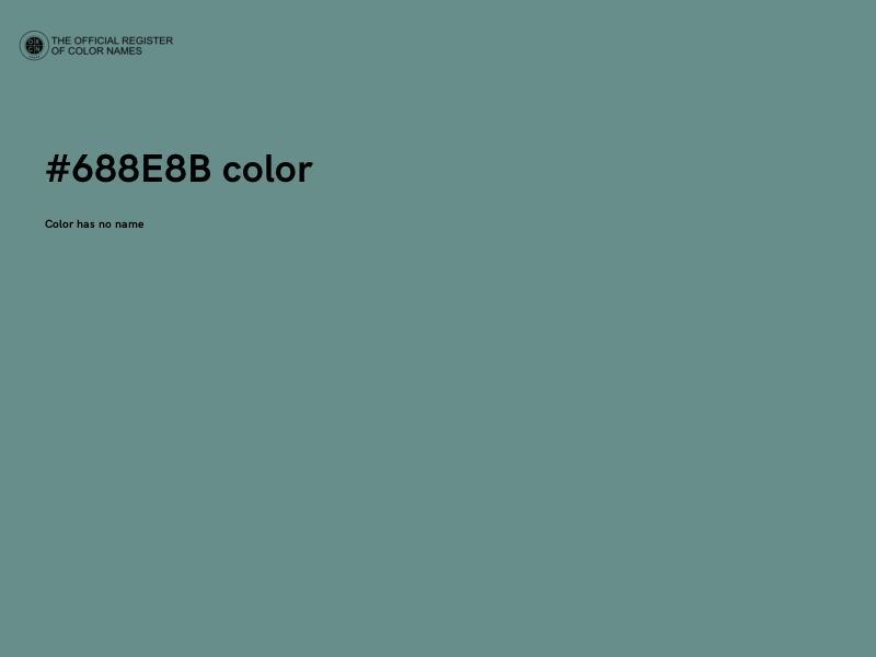 #688E8B color image