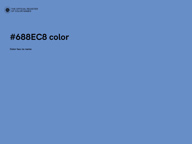 #688EC8 color image
