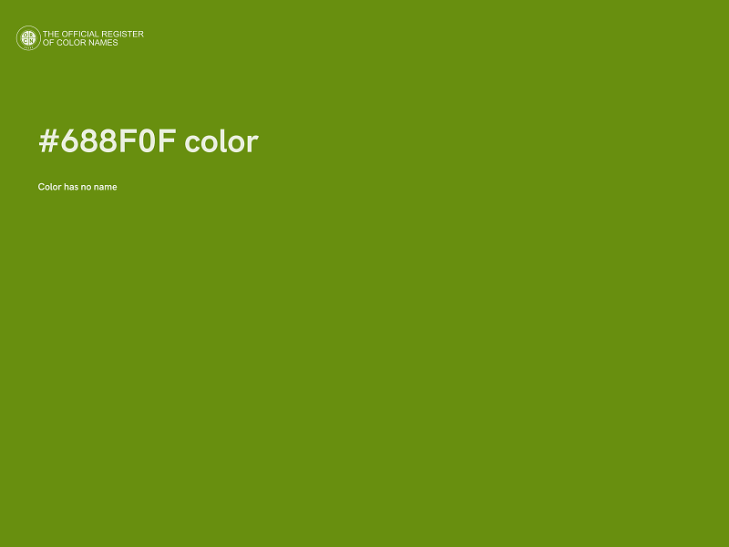 #688F0F color image