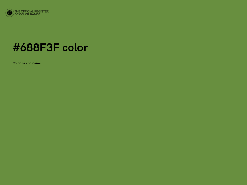 #688F3F color image