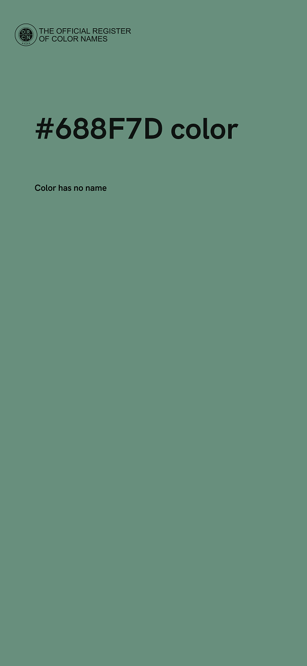 #688F7D color image