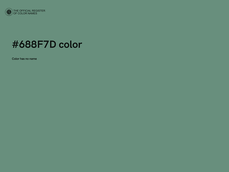 #688F7D color image