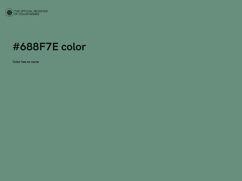 #688F7E color image