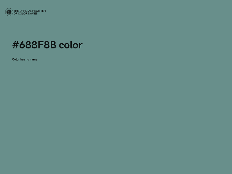 #688F8B color image