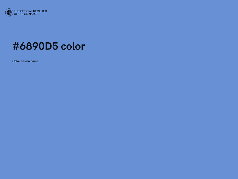 #6890D5 color image