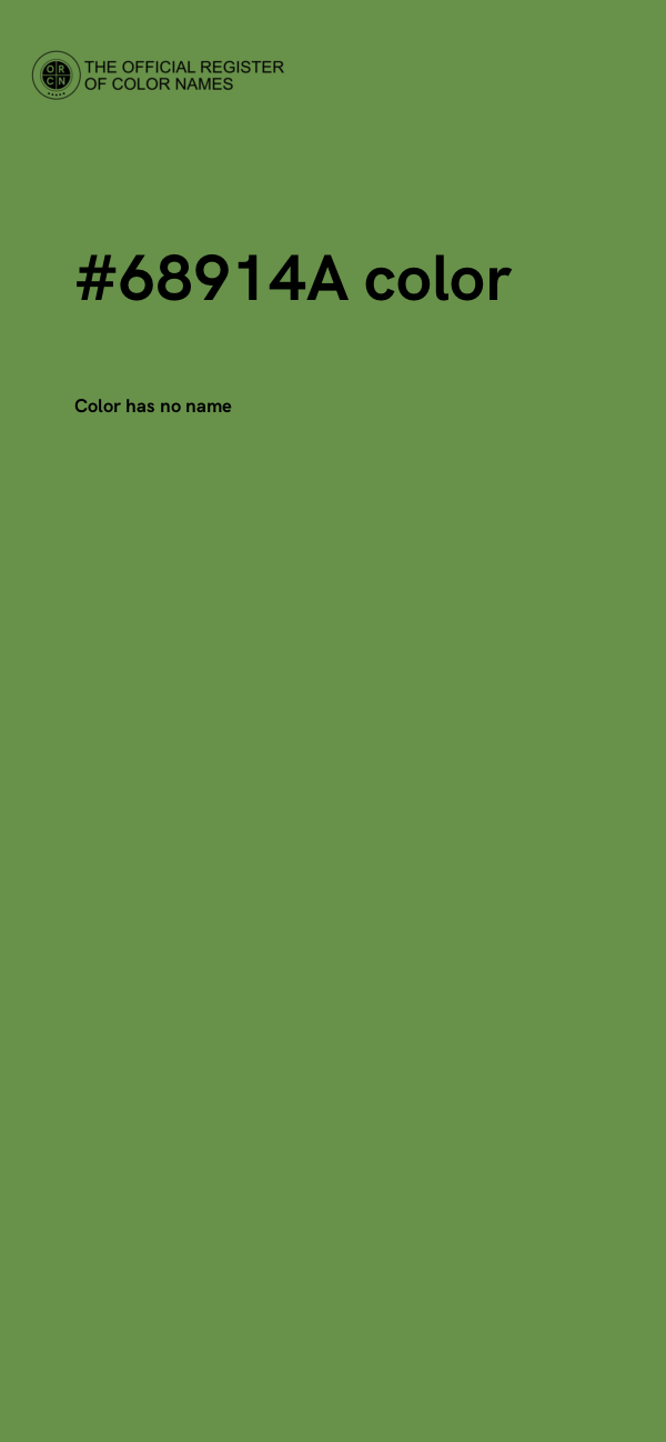 #68914A color image