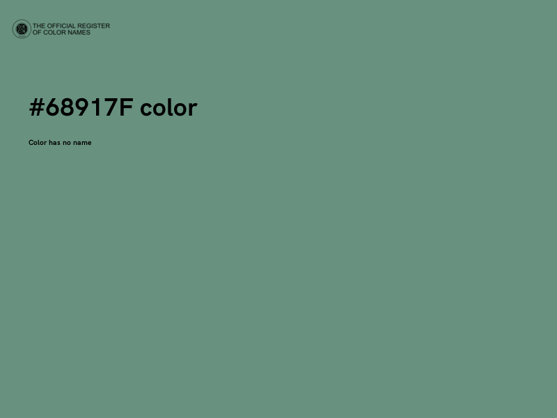 #68917F color image