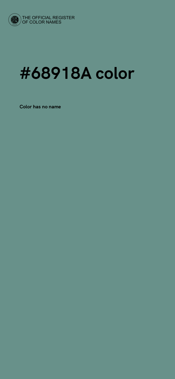 #68918A color image