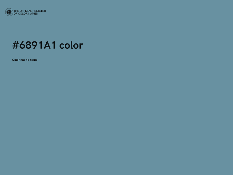 #6891A1 color image