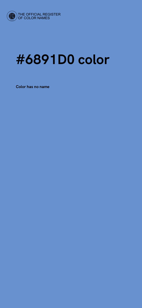 #6891D0 color image