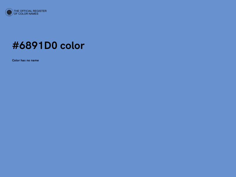 #6891D0 color image