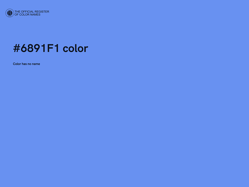 #6891F1 color image