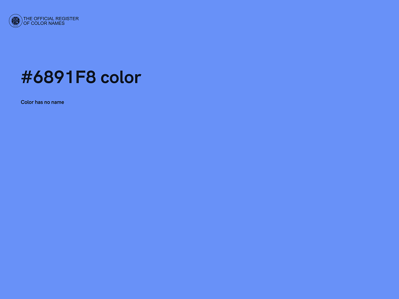 #6891F8 color image