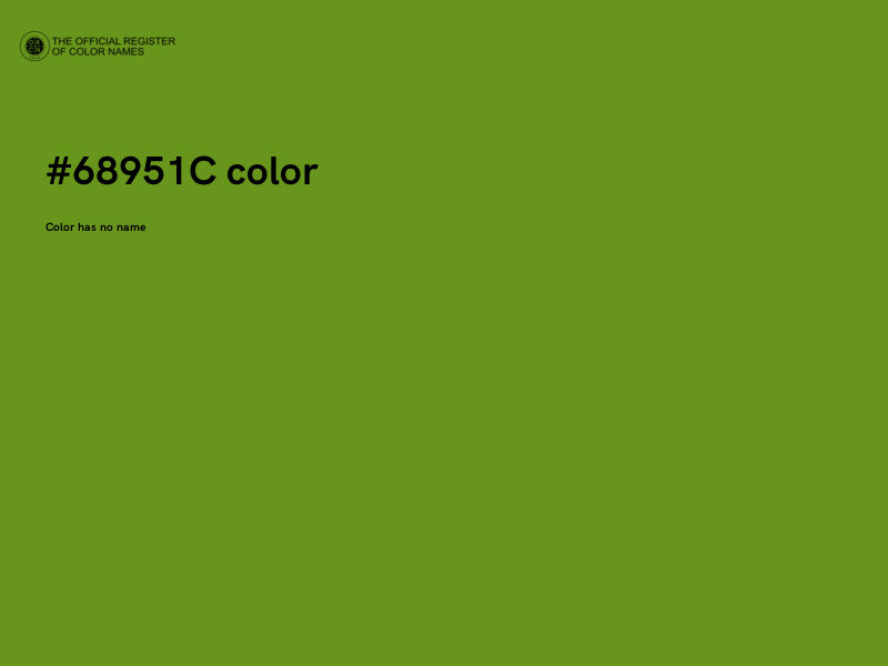 #68951C color image