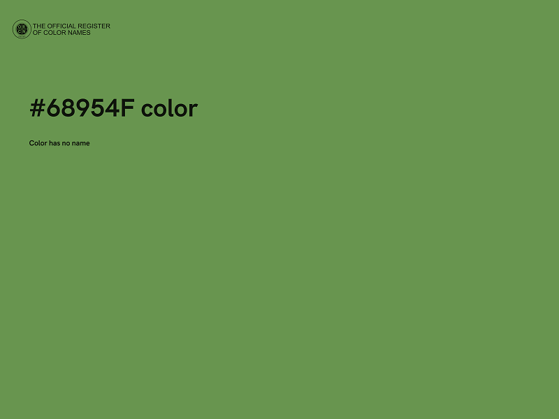 #68954F color image