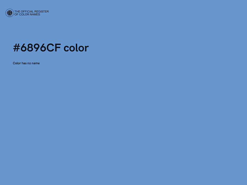 #6896CF color image