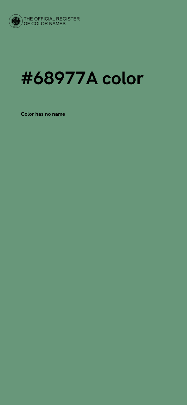 #68977A color image