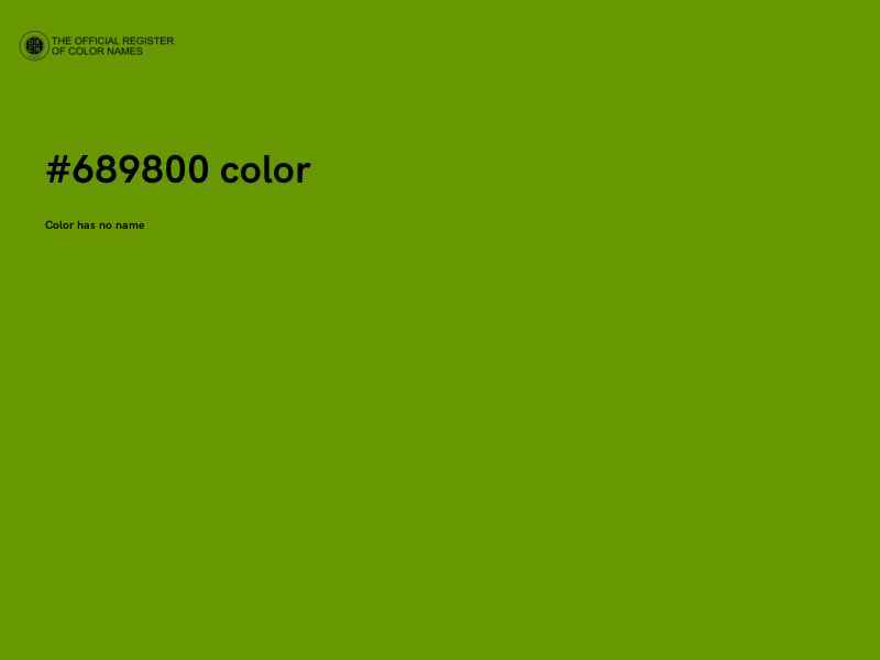 #689800 color image
