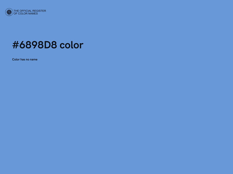 #6898D8 color image