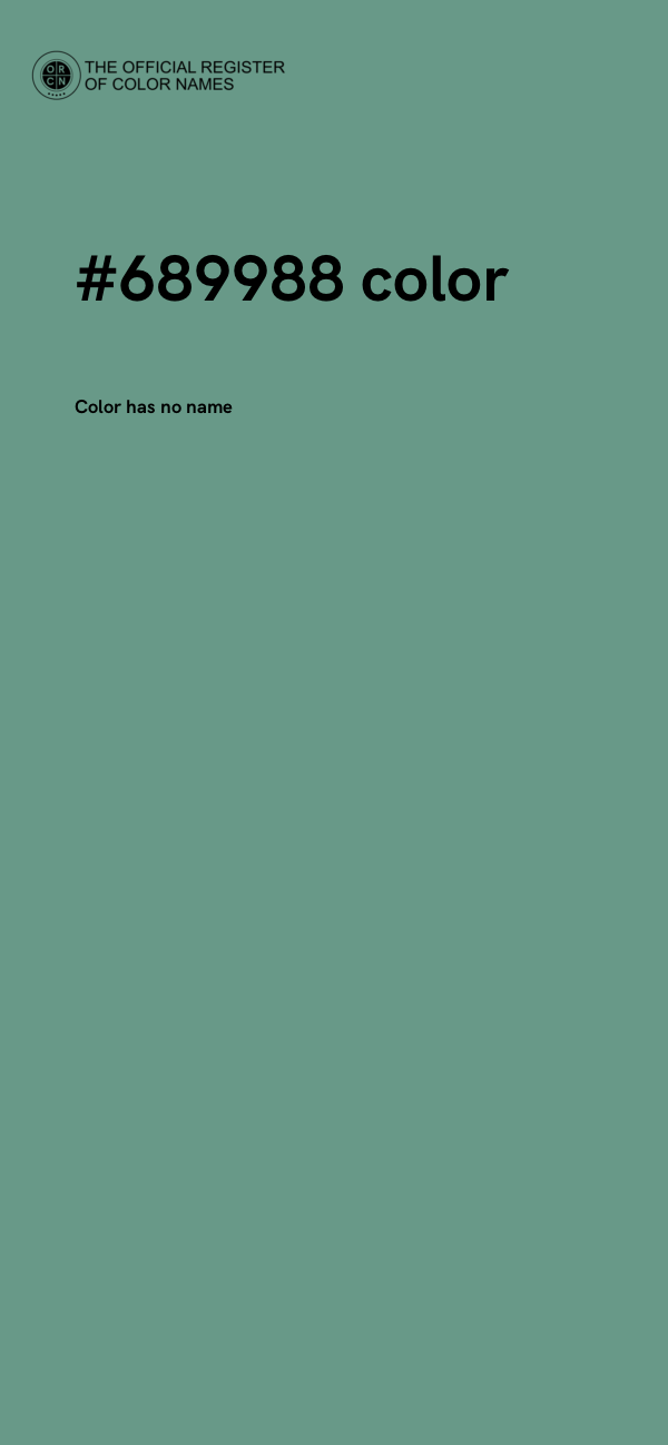 #689988 color image