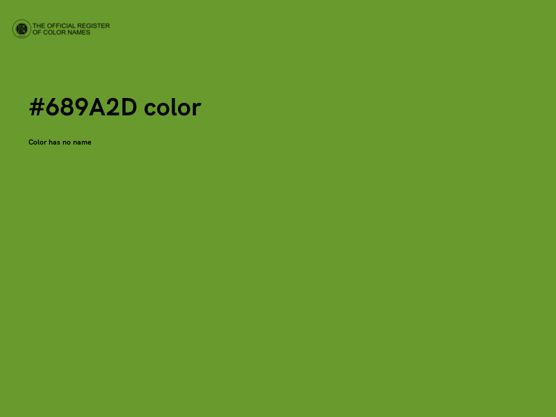 #689A2D color image
