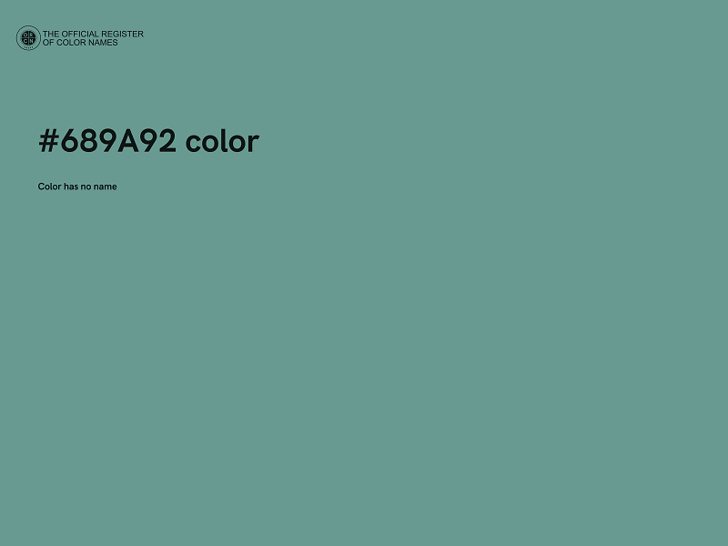 #689A92 color image