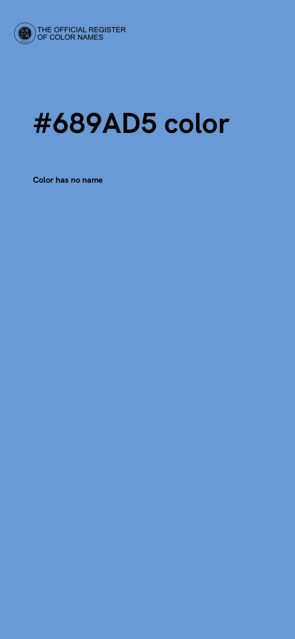 #689AD5 color image