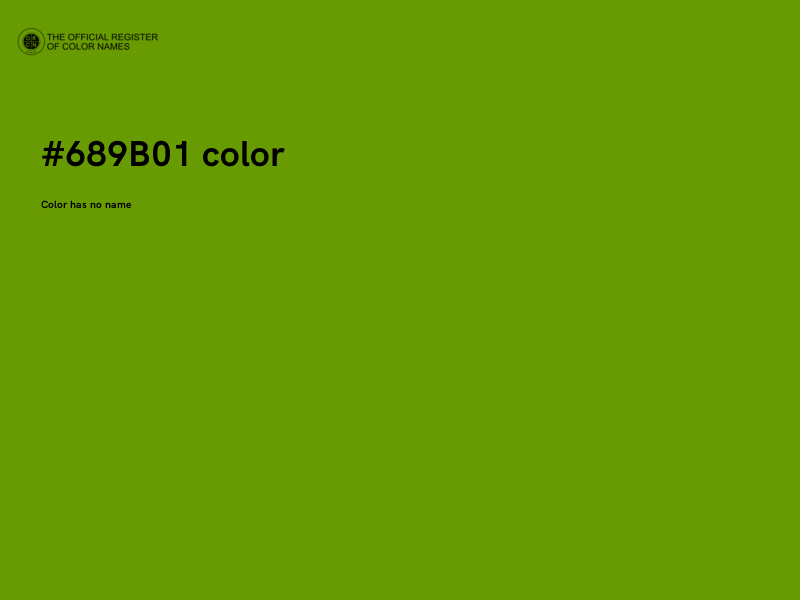 #689B01 color image