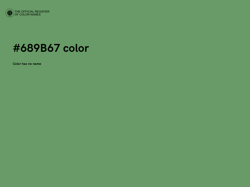 #689B67 color image