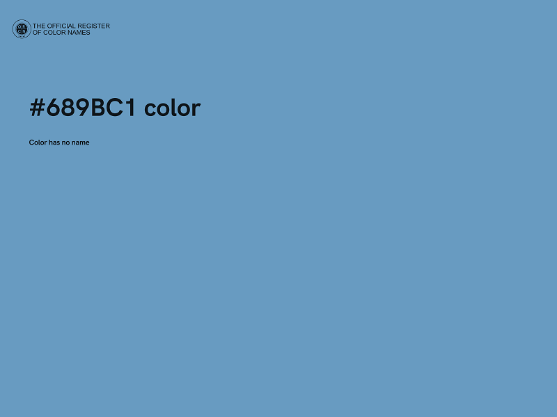 #689BC1 color image