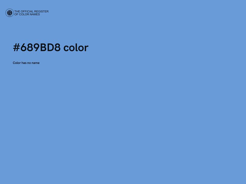 #689BD8 color image