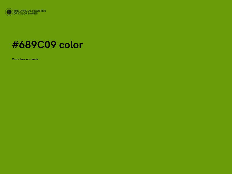 #689C09 color image