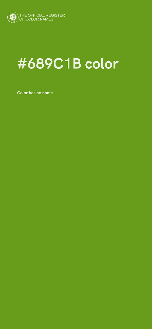 #689C1B color image