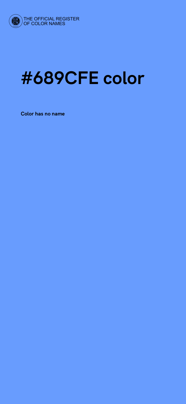 #689CFE color image