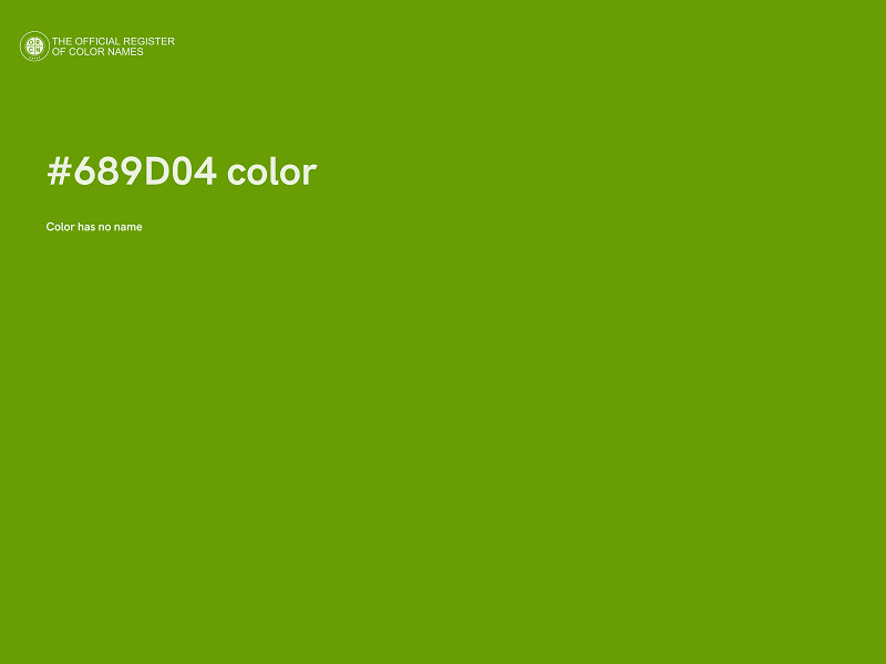 #689D04 color image