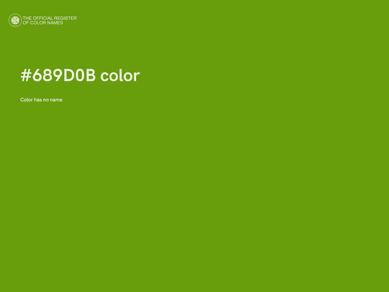 #689D0B color image