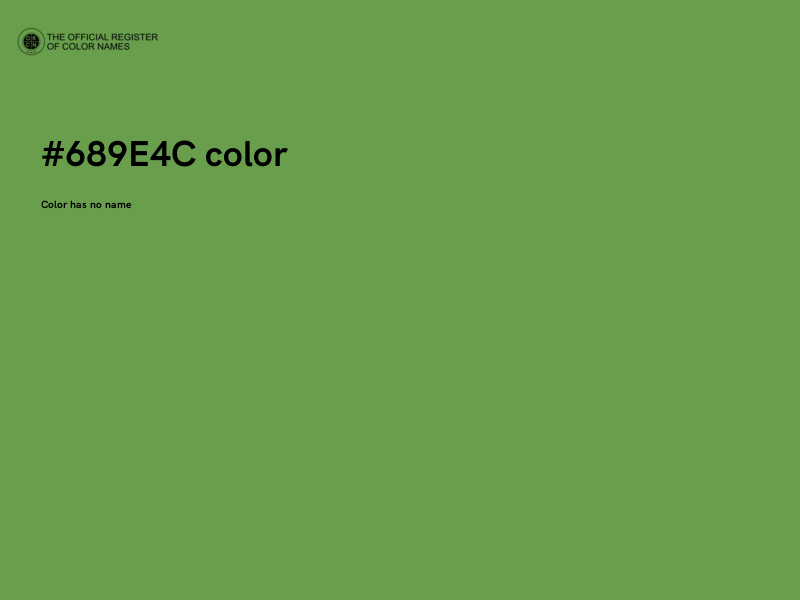 #689E4C color image