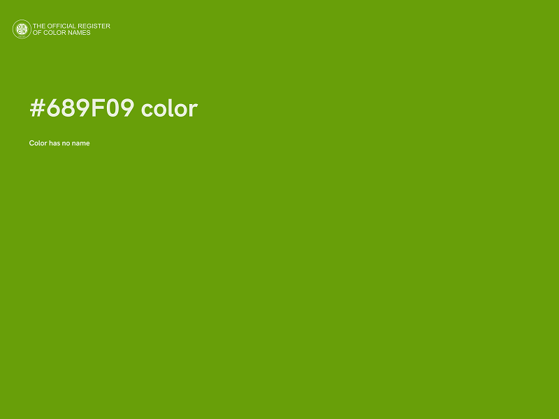 #689F09 color image