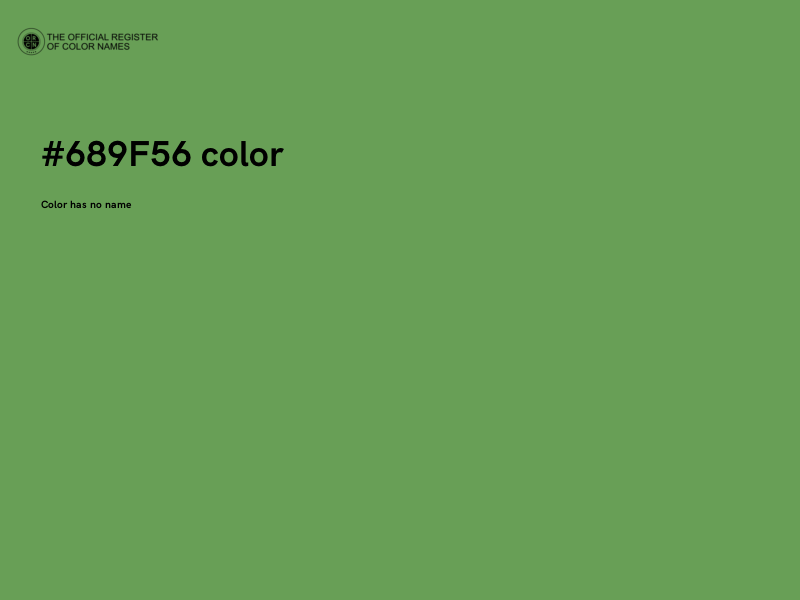 #689F56 color image