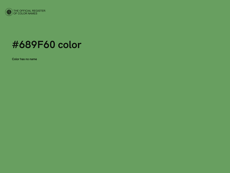 #689F60 color image